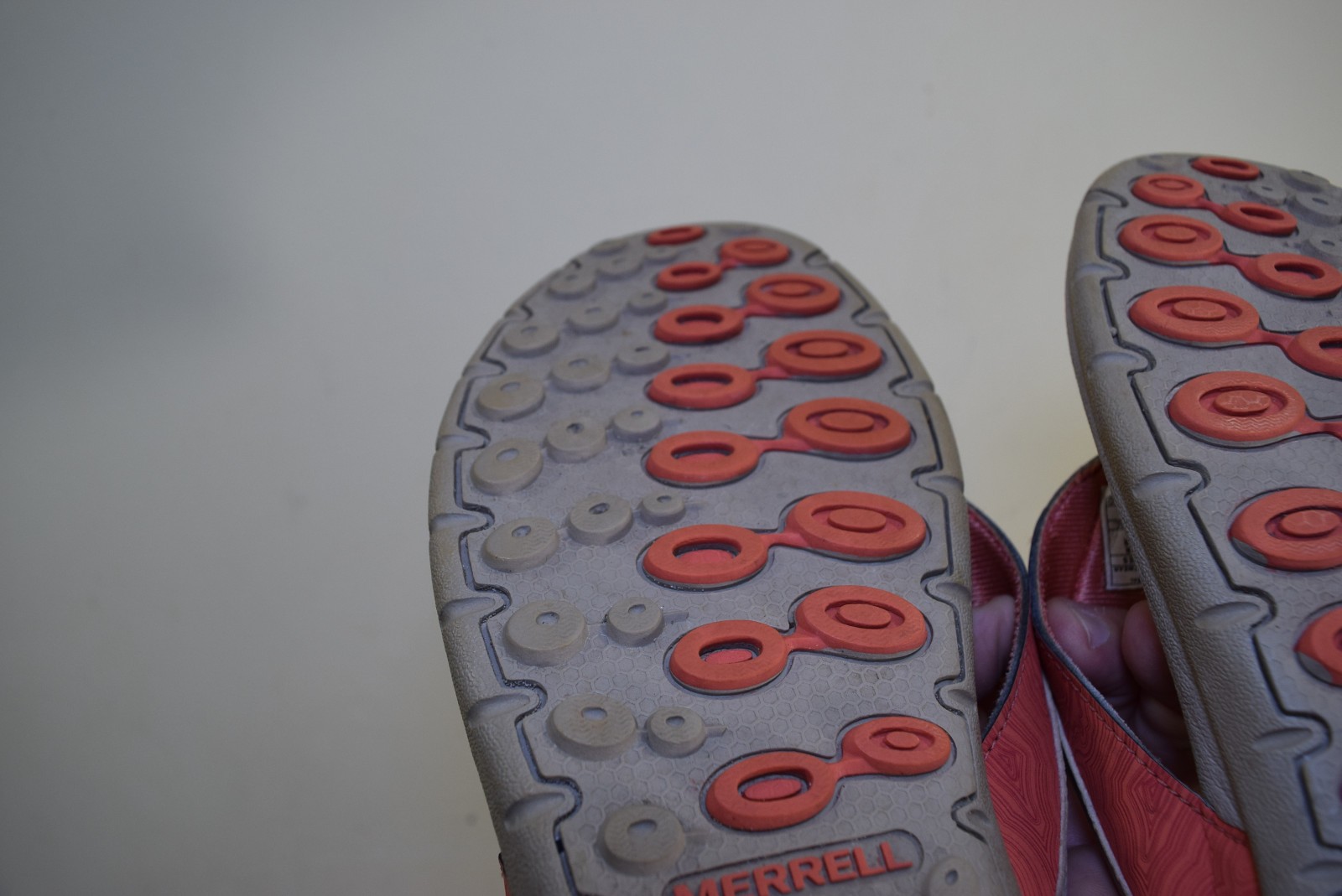 Merrell Air Cushion sandali infradito infradito comodi rosso corallo donna US 11