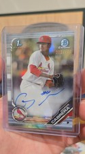 2019 Bowman - Chrome Prospect Autographs Genesis Cabrera #CPA-GCA Refractor /499