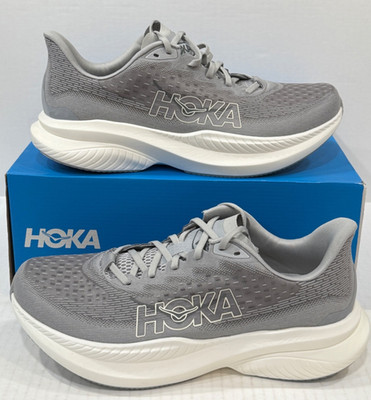New Hoka One One Mach 6 Men s 1147790 SLBS Stardust Gray White