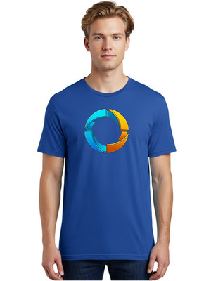 Circular-Arrows Mens Graphic Tee, 100% Cotton, Casual Summer Wear