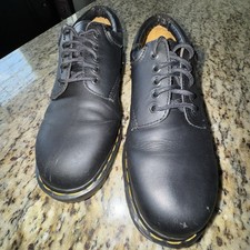 Vintage Dr Martens 8053 Made In England Black Leather Oxford Shoes Men 12 UK 11