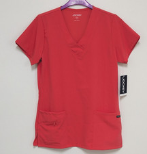 Women's Jockey Scrub Top 2206, Sz. Small, Color Hibiscus, NWT