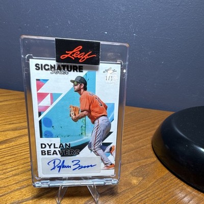  Leaf 2023 Signature Series Dylan Beavers 1/1 Autograph BA-DB1 !