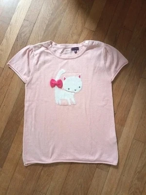 pull fille 10 ans rose et chat - Sergent major - Photo 1/3