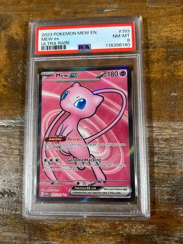 POKEMON 2023 Mew En 151 Ultra Rare MEW EX #193 PSA 8 RARE