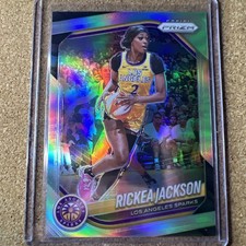 2025 Panini Prizm WNBA Rickea Jackson Silver Prizm #118 Los Angeles Sparks