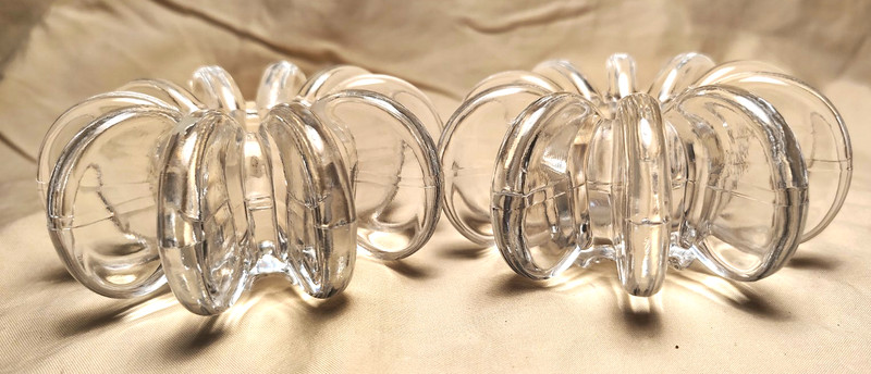Rosenthal Studio-Line Crystal Coin Candleholder Set