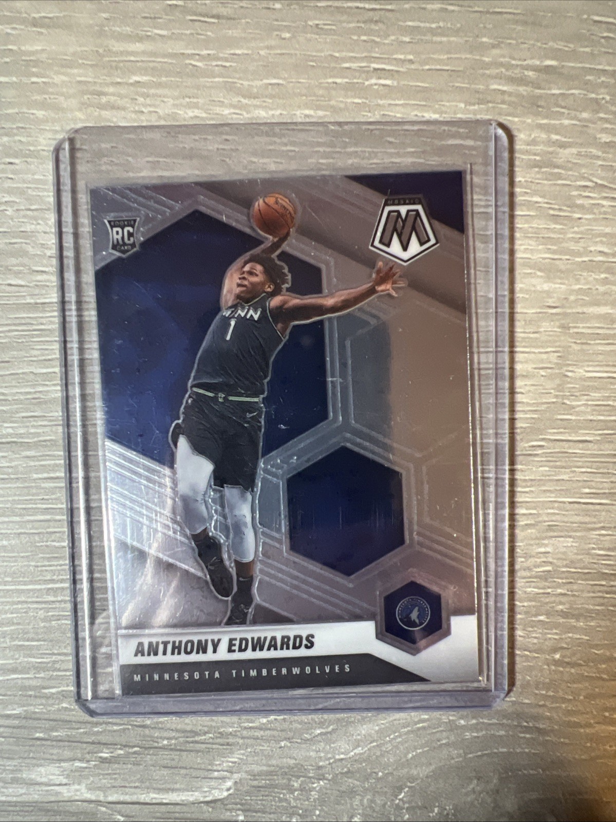 2020-21 Panini Mosaic - Rookie Anthony Edwards #201 Silver (RC)