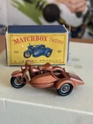 Matchbox Lesney No.66 Harley Davidson Motorcycle Sidecar   Boxed Near Mint