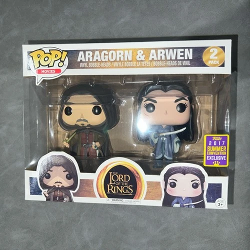 New Funko POP! Movies Aragorn & Arwen 2 pack Lord of the Rings