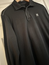 Hackett Aston Martin Racing Polo Shirt Long Sleeves Black - Size L