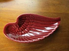 VINTAGE RED WING POTTERY MAUVE ASHTRAY WING Trinket or Soap Dish