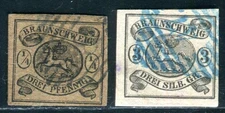BRAUNSCHWEIG 1853 4,8 used VERY BEAUTIFUL once signed Bühler (N1108
