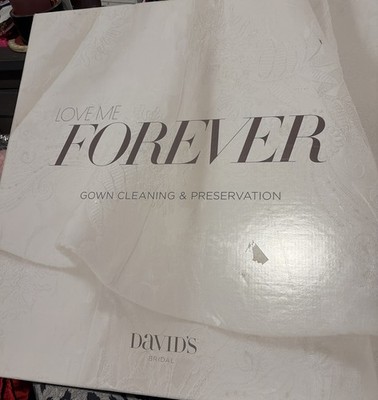 NEW David's Bridal Love Me Forever Gown Cleaning And Preservation Kit Service
