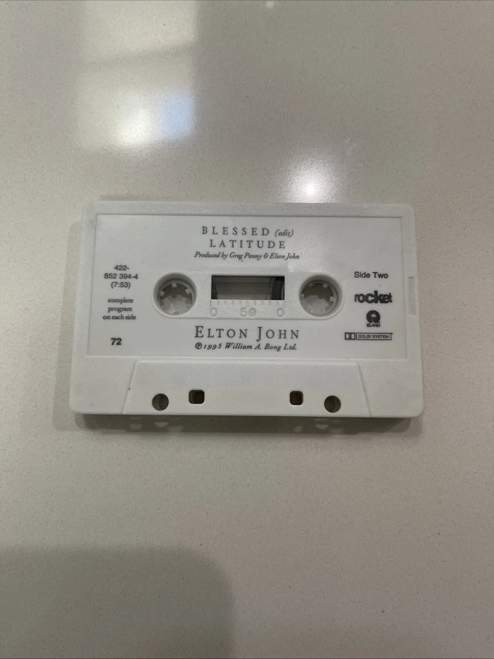 Elton John~Blessed~Cassingle~Cassette Single~FAST SHIPPING - Image 3 of 4