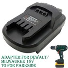 Converter Adapter For dewalt/Milwaukee Battery to For UK Parkside 20V Cordless