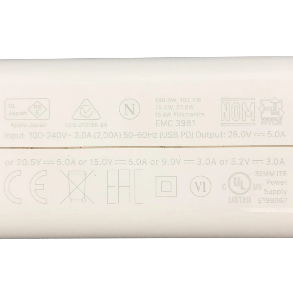 Original Apple 140W USB-C Power Adapter Charger for 2021 or Later MacBook Pro M1 - Image 2 of 4