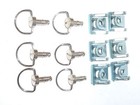 <!--F#f_0-->CHROME 1/4 TURN Quick Release Dzus Style Fairing Fastener D Ring 17mm Road Track<!--F/-->
