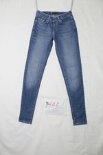Levi's 535 LEGGINGS usato (Cod.B412) Tg. 3m denim jeans donna vita bassa