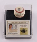 Red Schoendienst Signed LE ONL Baseball w/ Thumbprint & Display Case Beckett LOA — photo 1