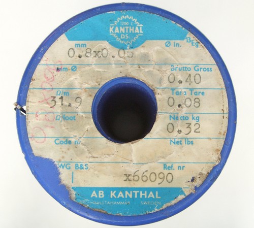 Kanthal DSD 0.8x0.06mm Ribbon ~30 AWG, 31.9Ω/m 9.7Ω/ft Flat Resistance ...