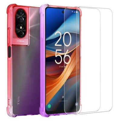 Hülle Für TCL 50 SE 505 501, Silikon Stoßfest Gel Hülle Telefon & Displayschutz