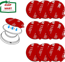 9 Pack Sticky Adhesive Replacement for Socket Mount Base, Pop-Tech VHB 3M Sticke