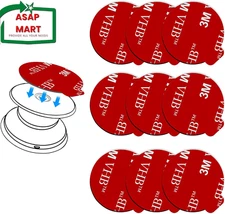 9 Pack Sticky Adhesive Replacement for Socket Mount Base, Pop-Tech VHB 3M Sticke