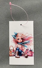 500 ACCESSORY HANG TAGS RETAIL HANGTAGS PRICE TAGS WITH 500 PLASTIC LOOPS