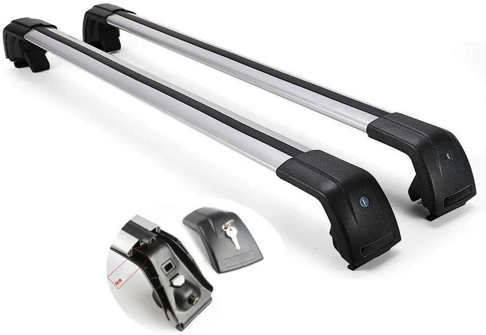 Barra transversal de riel de techo apta para Volkswagen Sharan MPV 2010-2022 Foto 2 de 4