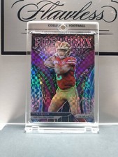 2021 Panini Prizm Fireworks Trey Lance #F-23 SP Holo Purple Power Prizm #27/49