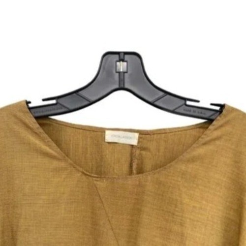 Krista Larson Women's One Size 2XL XXL Long sleeve Asymmetric Cotton dress - Picture 5 of 9