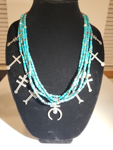 Sunwest Silver Native American V.s. Engraved Necklace
