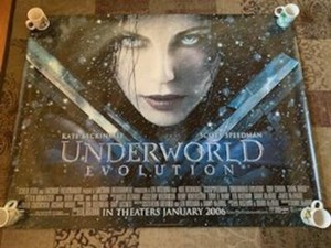 UNDERWORLD EVOLUTION 4' X 5' VINYL BUS STICKER POSTER - Original