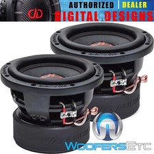 (2) DD AUDIO 606d-D2 6.5" 1500W SUBWOOFERS DUALES 2-OHM ALTAVOCES BAJOS SINTONIZADOS