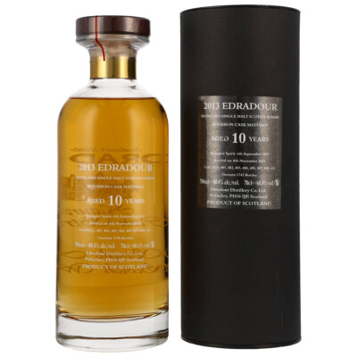 Edradour 2013/2023 10 Jahre Whisky Natural Cask Strength Ibisco Bourbon 60,4% Vo