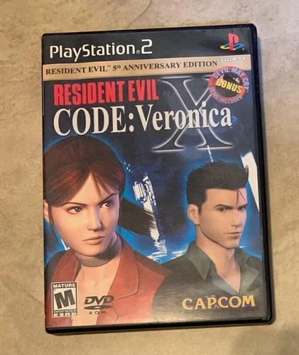 Resident Evil CODE Veronica X game in case NO manual NO bonus Disc PlayStation 2