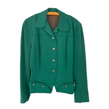 Donny Junior Vintage 1940's Jacket Green Uk Uk Size 10/12