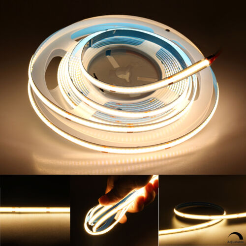 360° COB LED Streifen Band Strip Schlauch Lichtleiste keine Lichtpunkte Dimmar  - Bild 1 von 19