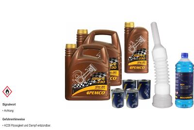 9L PEMCO iDRIVE 230 10W-30 Motoröl API SN/CH-4 ACEA A3/B3 inkl. Additiv Schlauch