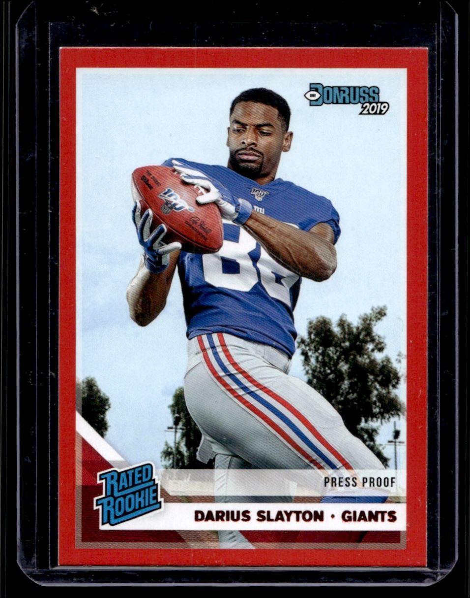 2019 Donruss Red Press Proof Darius Slayton Rookie G16 New York Giants #338