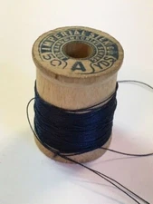 Antique Vintage Thread Wooden Spool- Imperial Silk Co.