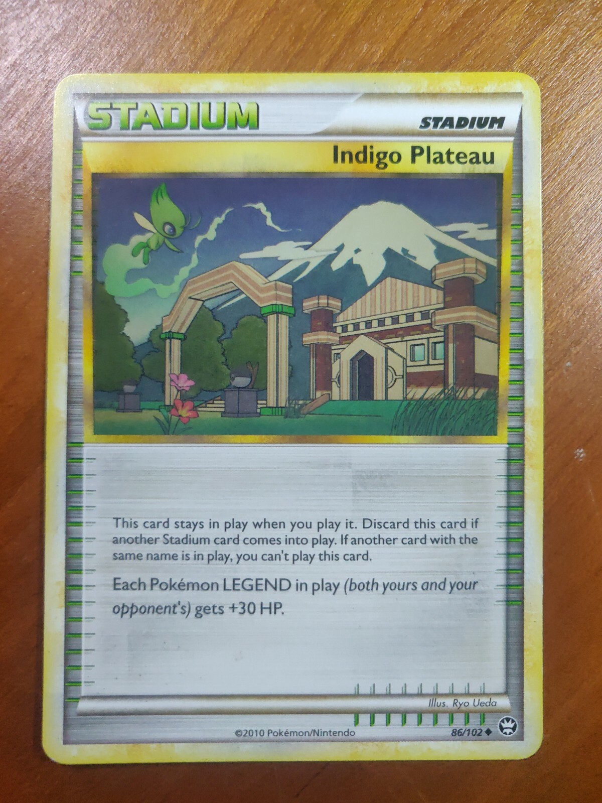 Pokemon INDIGO PLATEAU HGSS HS Triumphant NM Uncommon Stadium #86/102