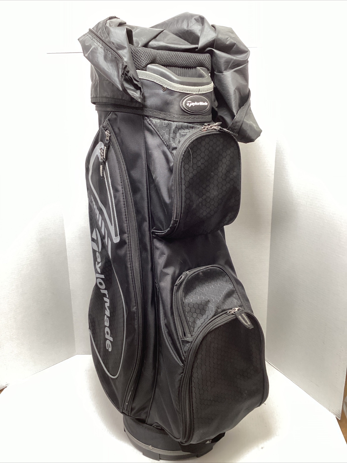TaylorMade Lightweight Cart Carry Golf Bag 14Way 8Zip Pockets w/Rain