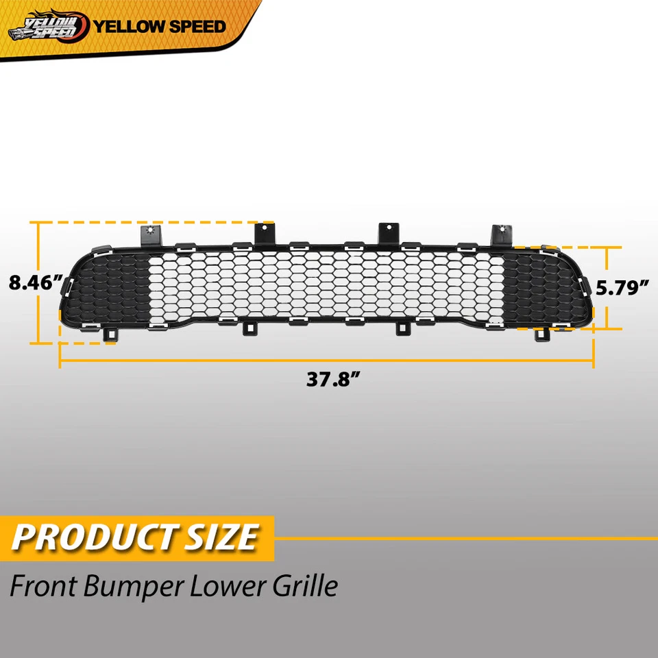 Front Bumper Lower Grille Grill Black 5UP87RXFAA Fit For 2017-2023 Jeep Compass  - Image 3 of 4