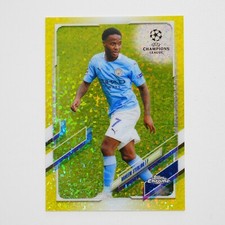 2020-21 Topps Chrome UCL Raheem Sterling Yellow Mini Diamond #76 /299