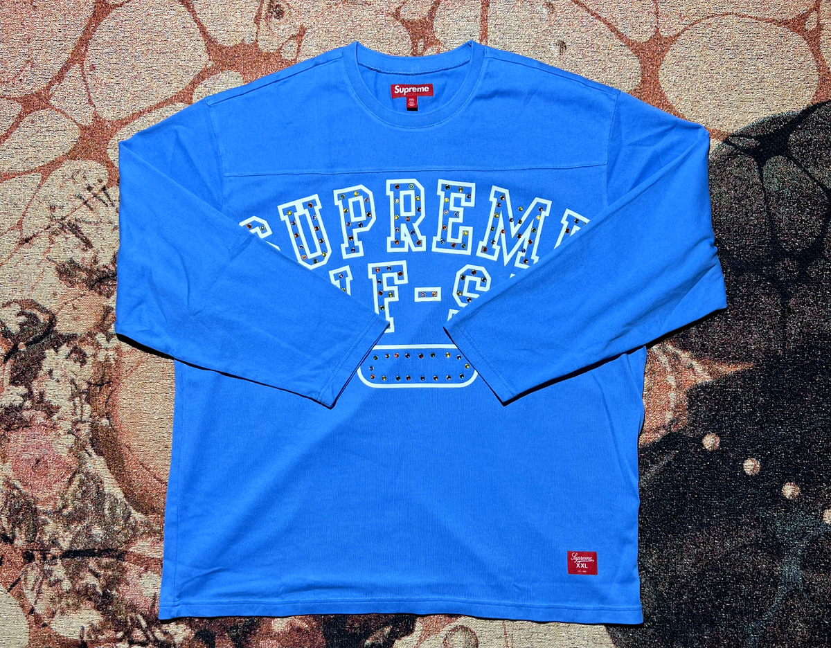 Supreme Athletic Studded L/S Top Blue Size XXL Brand New | eBay Supreme Athletic Studded L/S Top Blue Size XXL Brand New | eBay