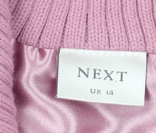 Next Women's Pink Fleece Bodywarmer Waistcoat Size 14 - Picture 4 of 12