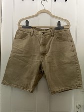 Wrangler relaxed fit tan men s shorts size 36 regular Denim