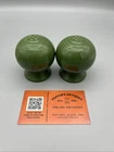 Vintage Fiestaware Shakers Forest Green Original 1951-1959 Fiesta USA HLC @@@@@@